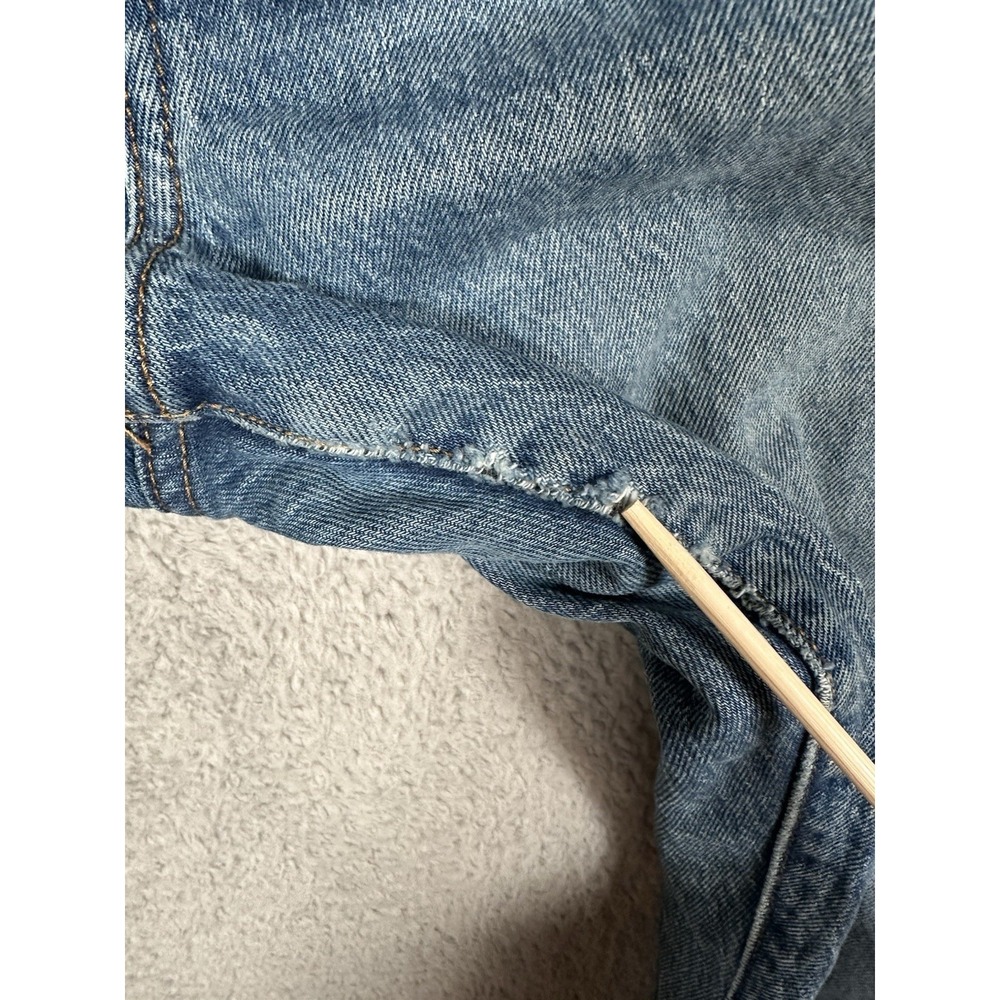Levi's PREMIUM Wedgie Straight Jeans High Rise BIG E Cotton Distressed‎ 30x28 - Picture 12 of 16